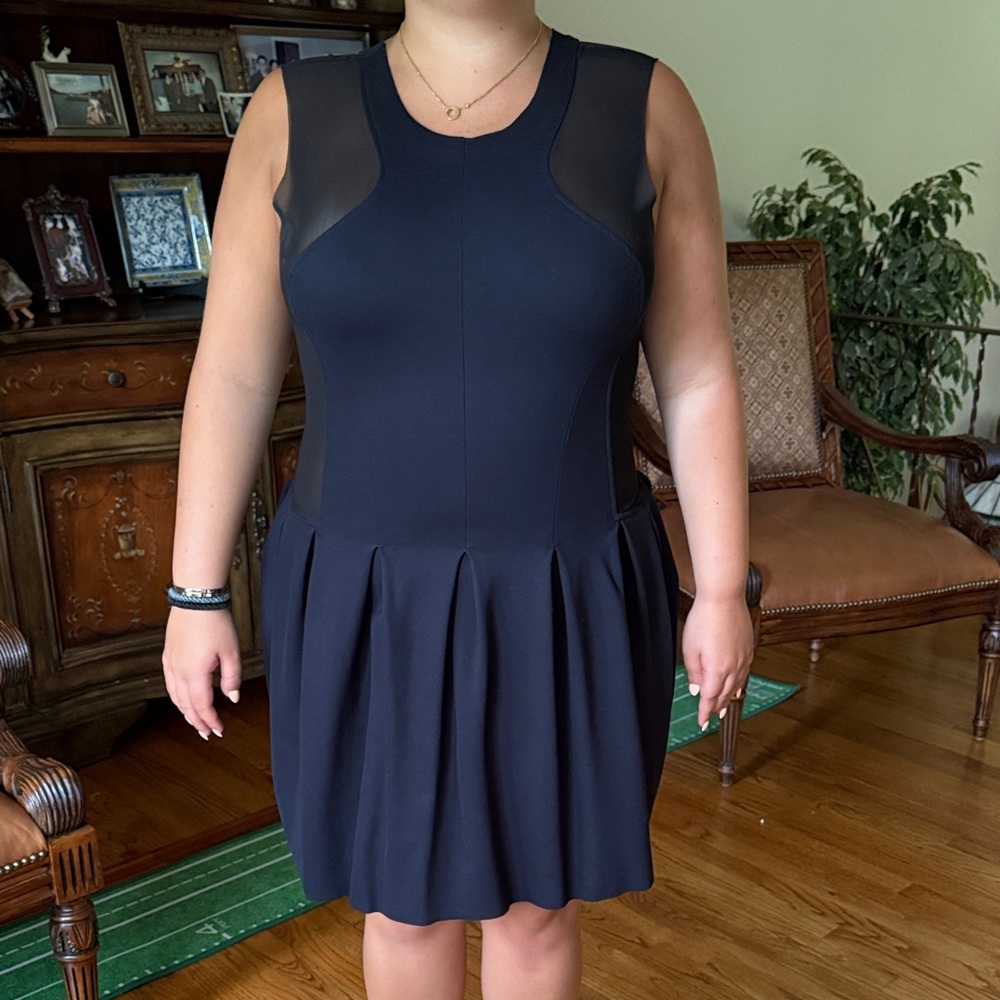 Maje Black Sleeveless Mini Dress
